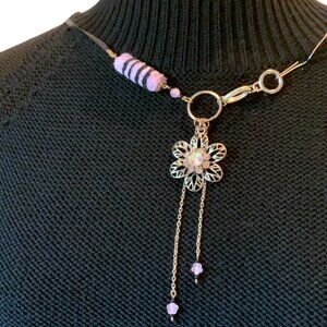 HandCrafted - Short Elegant Gold Floral Necklace